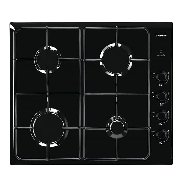 Plaque à Gaz BRANDT 4 feux noir (BPE6400B) Plaque à Gaz BRANDT 4 feux noir (BPE6400B)